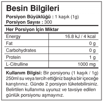Bigjoy Citrulline 300 gr Powder Sitrulin