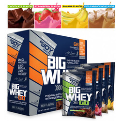 Bigjoy Sports Bigwheygo Protein 68 Servis Tekli Paket Mix Aroma - Thumbnail