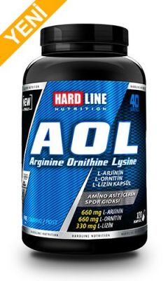 Hardline AOL Arginine Ornithine Lysine 120 Kapsül