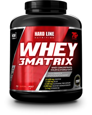 Hardline WHEY 3Matrix 2300 gr Protein Muz