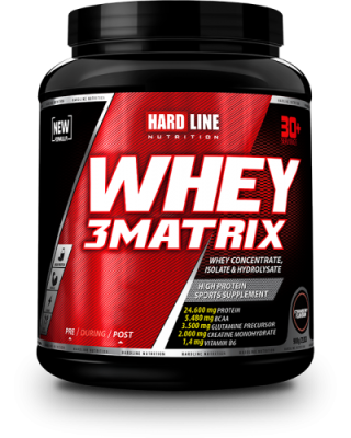 Hardline WHEY 3Matrix 908 gr Protein Çilek